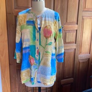 Vintage Jams World long sleeve blouse. Size L